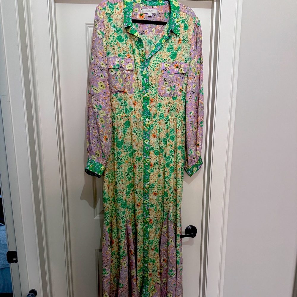 Loft XXL floral patterned dress